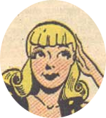 A public domain image of Betty Cooper from Pep Comics